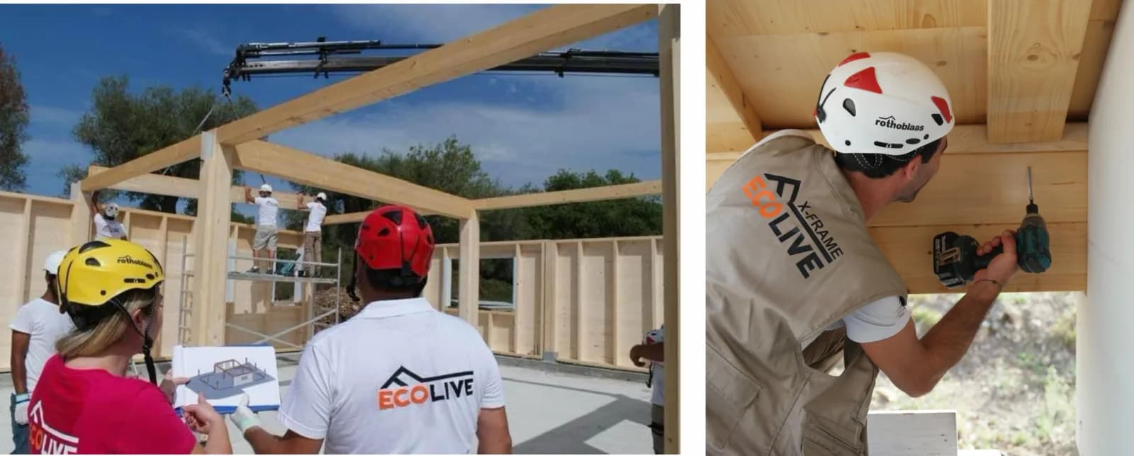 Struttura X-Frame montata in cantiere